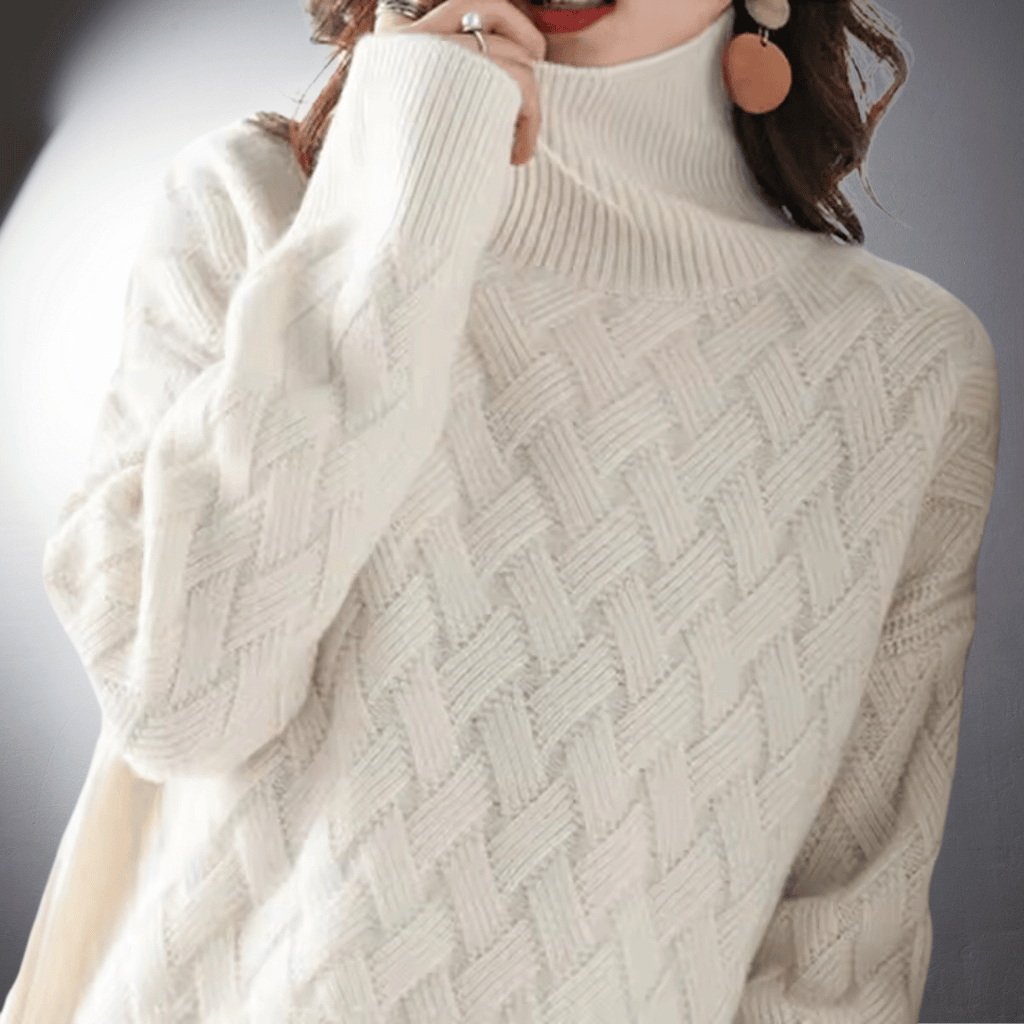 Lena | Pull à col roulé surdimensionné et douillet