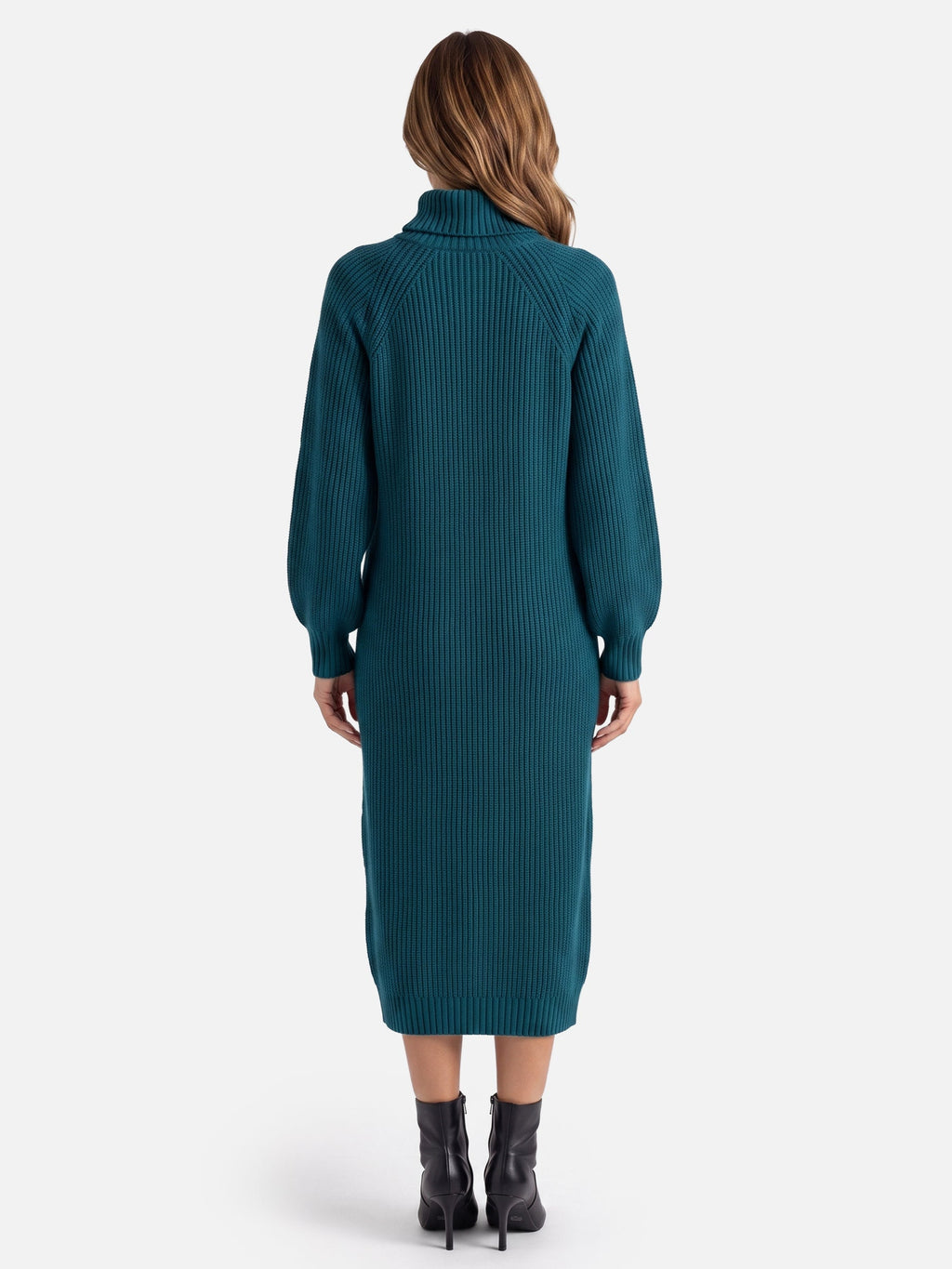 Robe pull col roulé pour femmes