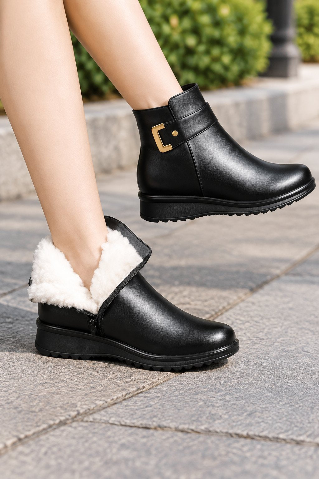 Bottes d'Hiver Chaleureuses et Confortables