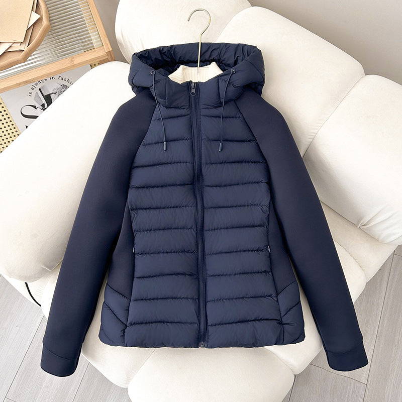 Veste hybride légère pour femmes avec devant mat, panneaux de manches élastiques et isolation thermique chaude Echo Archiv
