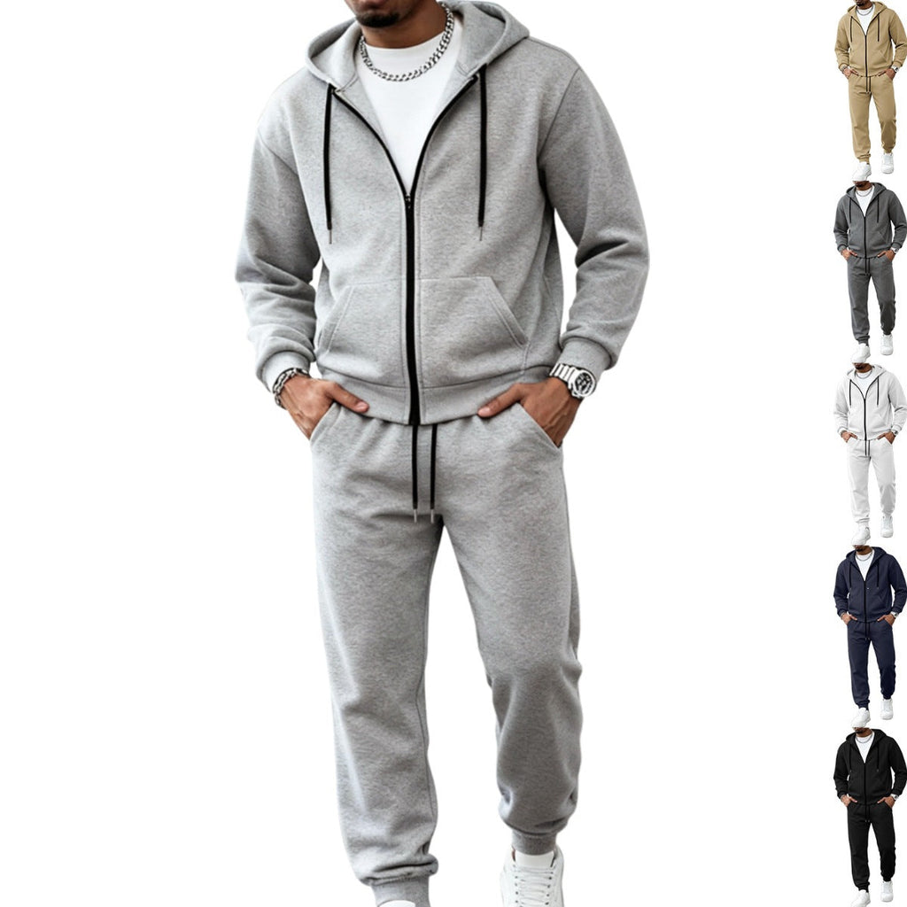 Ensemble de survêtement pour hommes en deux parties avec veste à capuche zippée et pantalon de jogging ajusté Echo Archiv