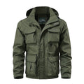 Veste de terrain multifonctionnelle pour hommes avec capuche, de nombreuses poches à rabat et zippées, ainsi qu'une membrane coupe-vent et déperlant Echo Archiv