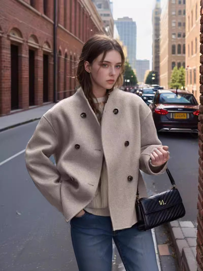Veste en Laine Oversize Tendance pour Femmes