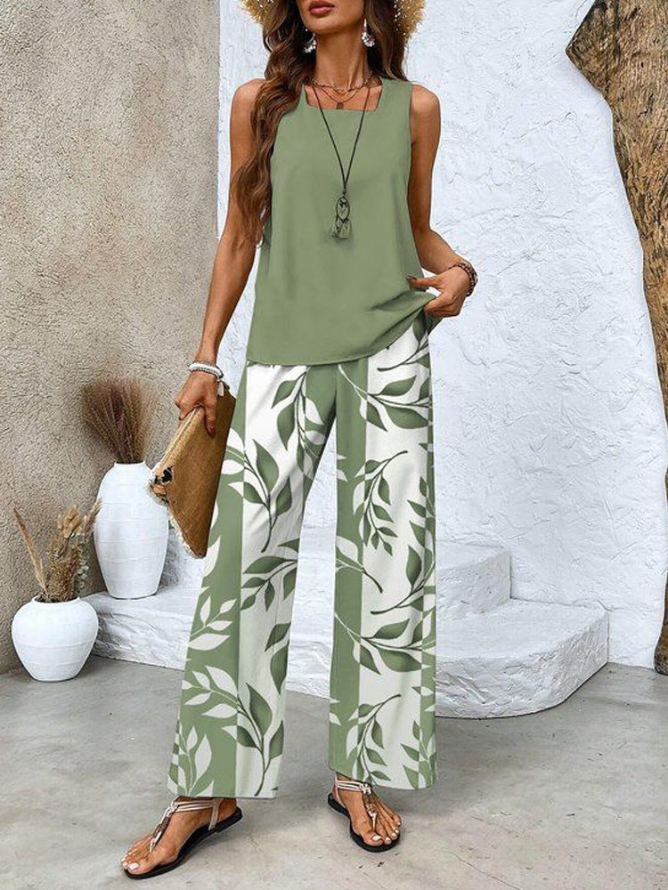 Ensemble décontracté pour femmes avec coupe ample et design floral R&B