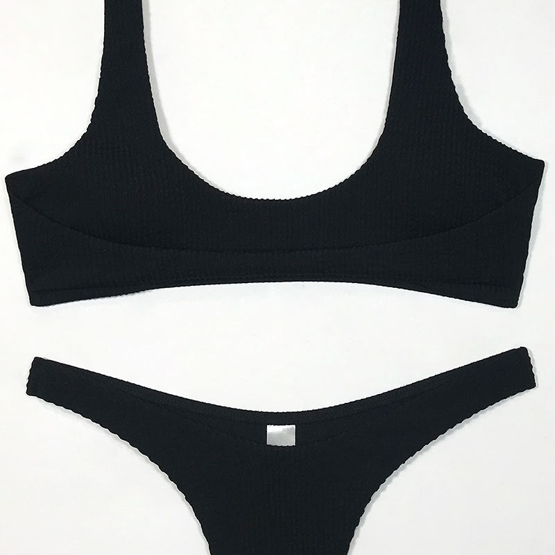 Ensemble de bikini taille haute R&B pour femmes