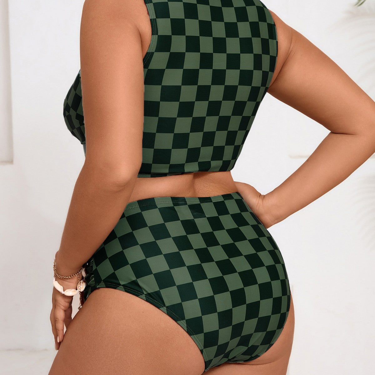 Ensemble de bikini taille haute pour femmes avec détail de nœud ludique Echo Archiv