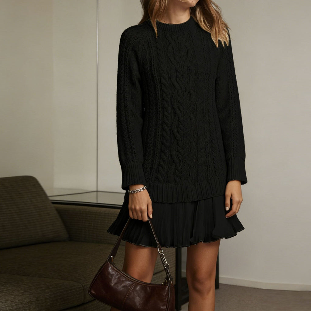 Robe pull à manches longues pour femmes