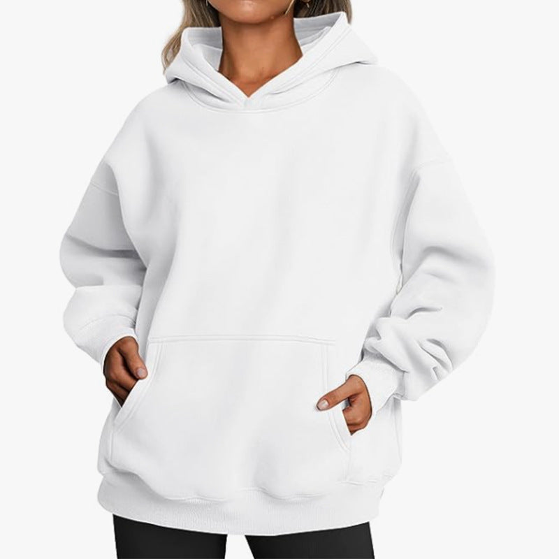 Pull à capuche en molleton Relax pour femmes avec poche kangourou, dos allongé et épaules tombantes Echo Archiv