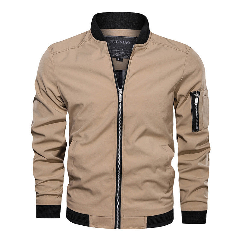 Veste bomber légère pour hommes avec fermeture éclair et poche sur le bras Echo Archiv