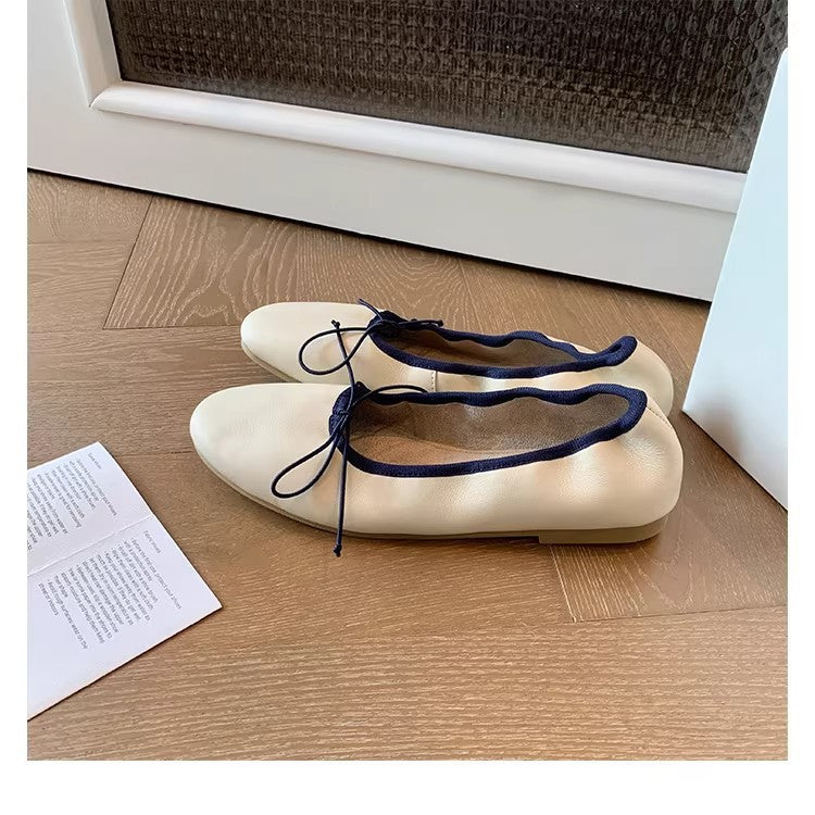 Ballerines pour femmes avec construction de sangle élastique et semelle intérieure confortable R&B