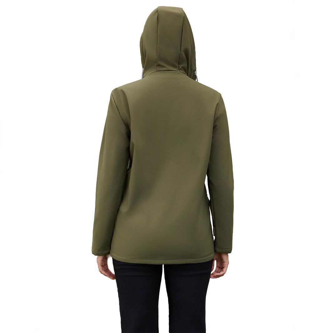 Veste d'extérieur à la mode pour femmes avec doublure en polaire