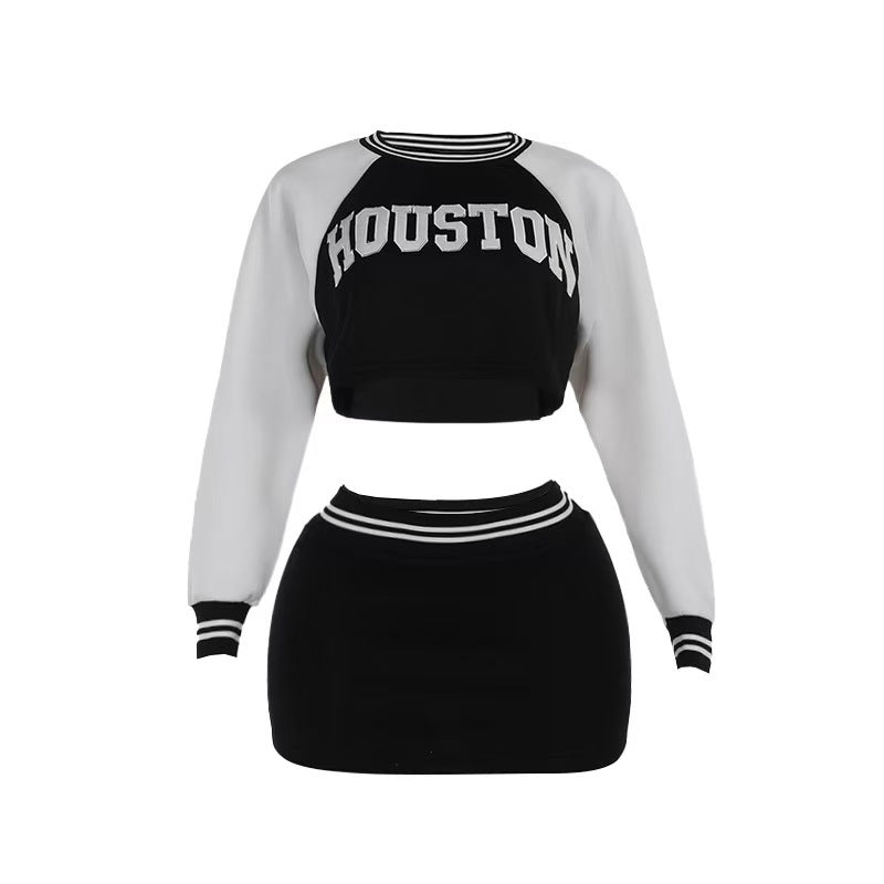 Ensemble Haut Sportif et Mini Jupe Femme R&B