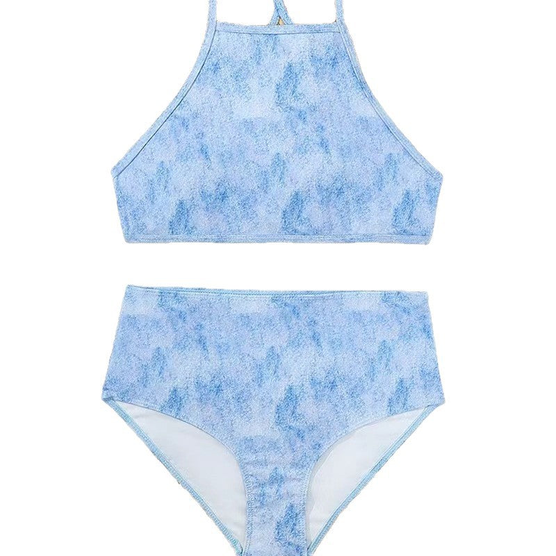 Bikini femme à col haut avec un motif créatif de taches animales Echo Archiv