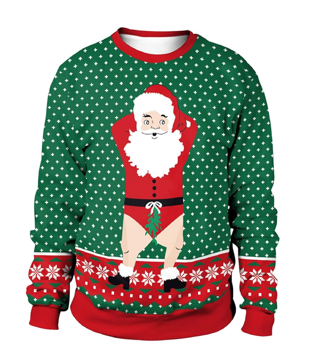 Sweat-shirt de Noël amusant pour femmes avec un motif unique de renne Echoarchiv