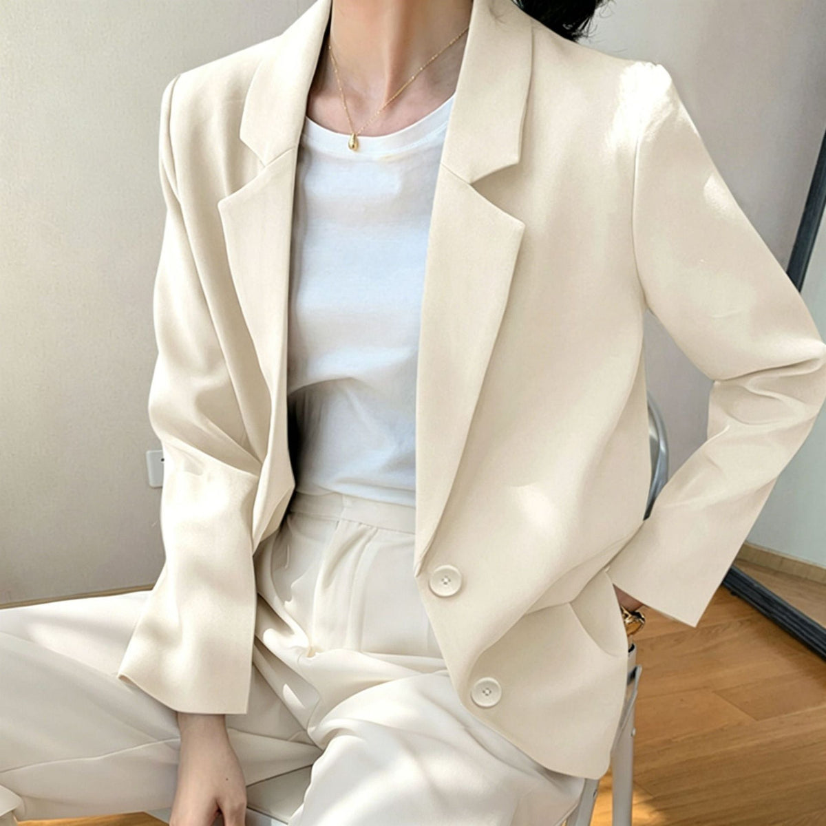 Blazer oversized élégant pour femmes avec des détails de haute qualité