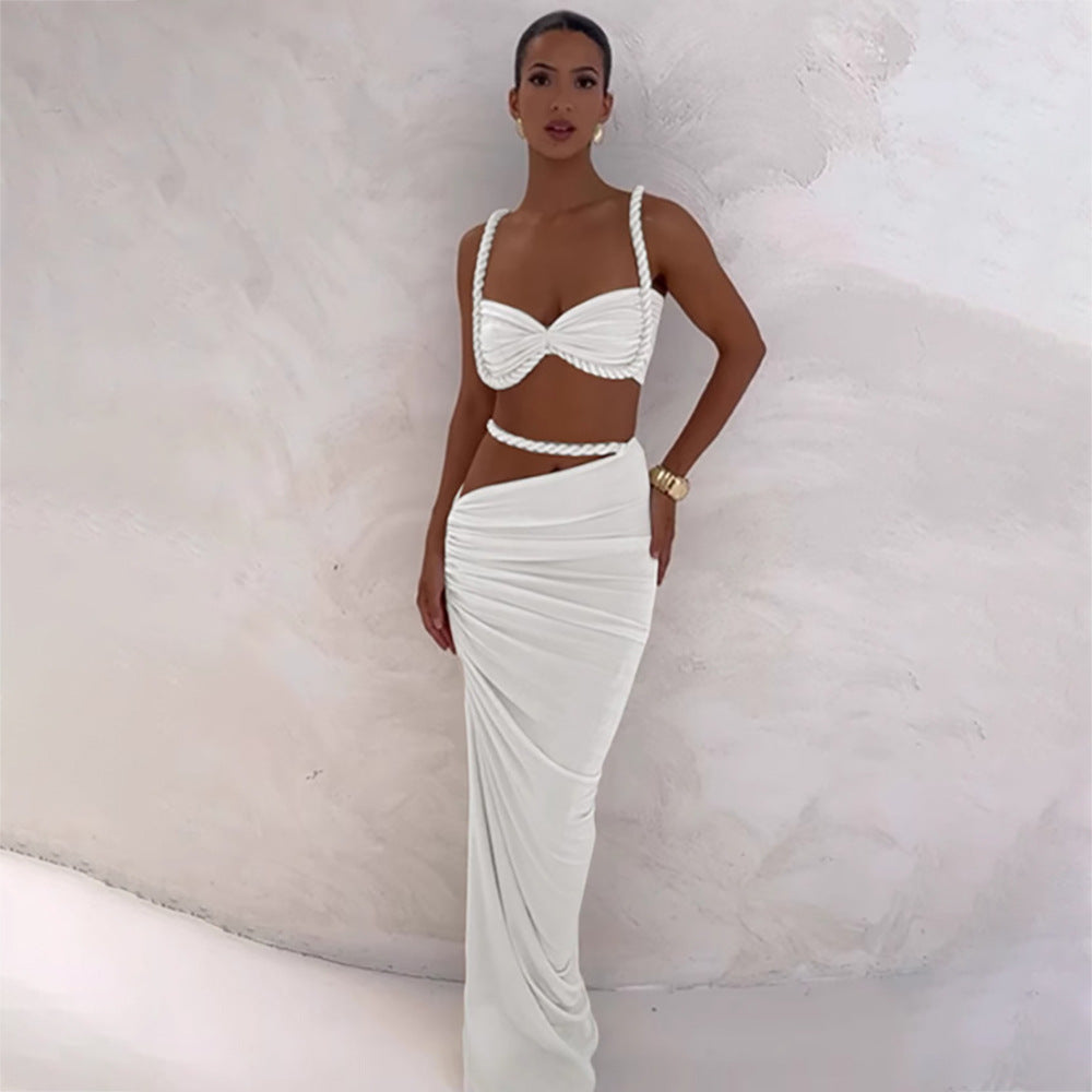 Ensemble de bikini pour femmes avec jupe portefeuille élégante R&B