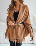 Poncho pour femmes avec franges