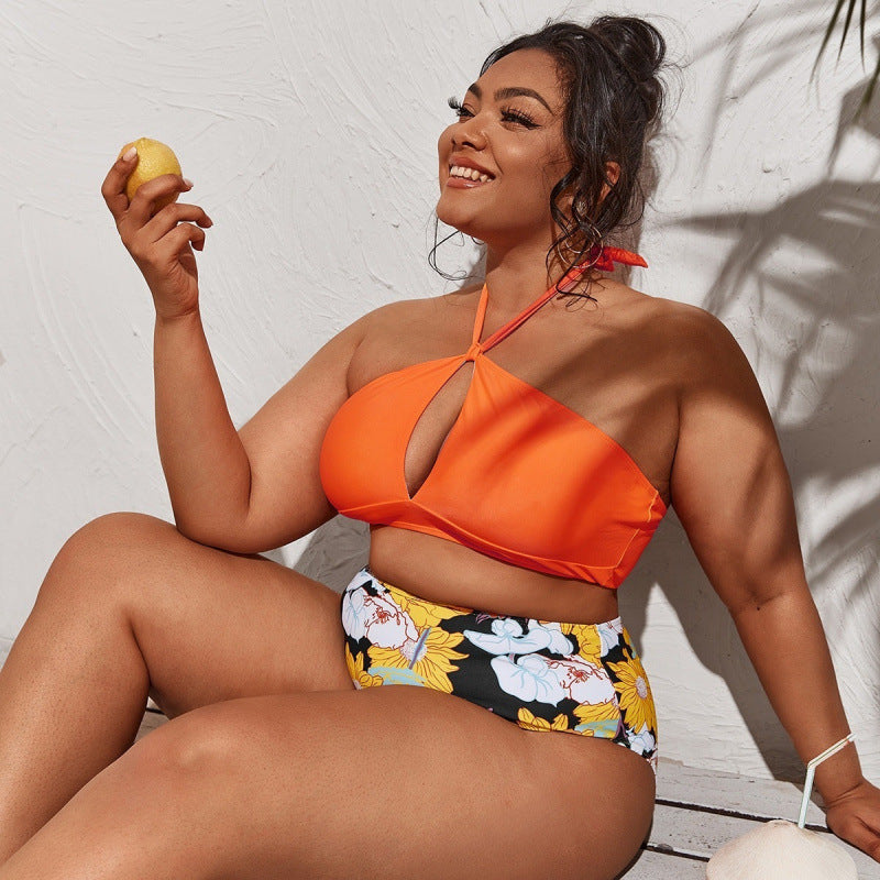 Bikini Femme de Haute Qualité avec Découpes et Slip Taille Haute R&B