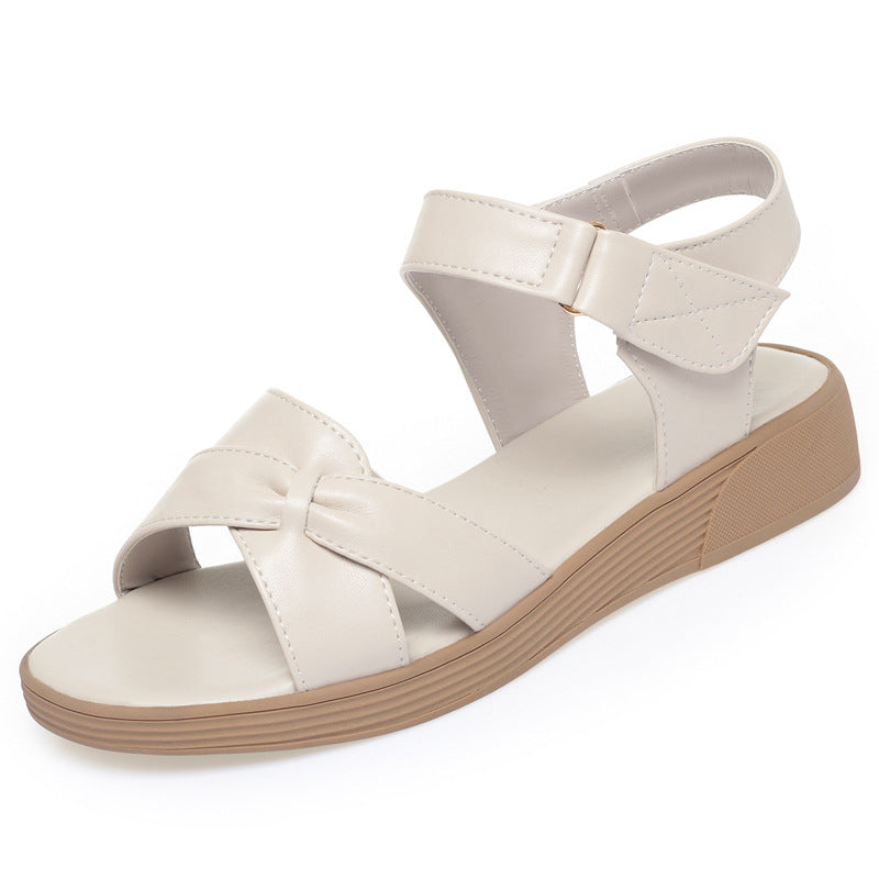 Sandales à lanières confortables pour femmes avec fermeture réglable et élégante boucle Heidi-Mode