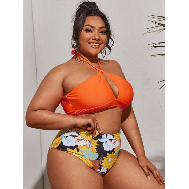 Bikini Femme de Haute Qualité avec Découpes et Slip Taille Haute R&B