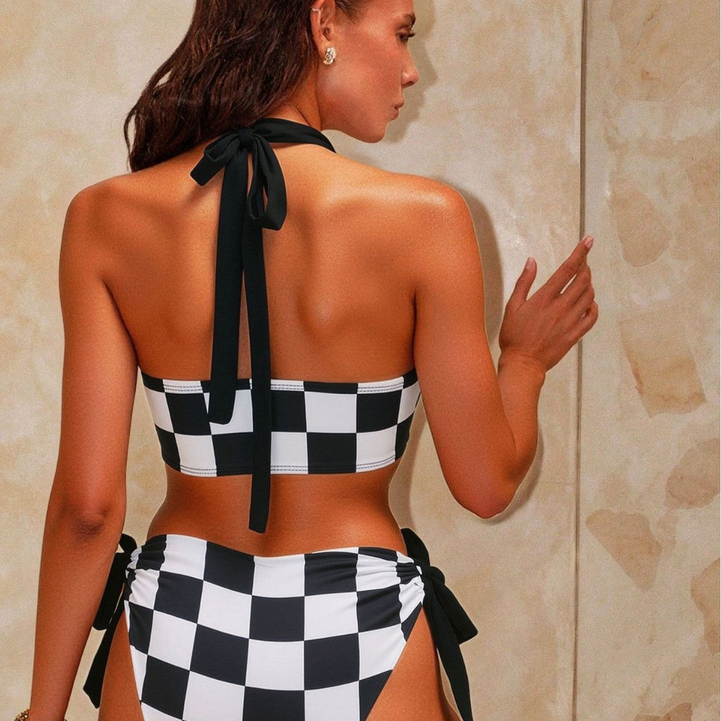 Bikini triangle pour femmes avec un motif écossais frappant Echo Archiv