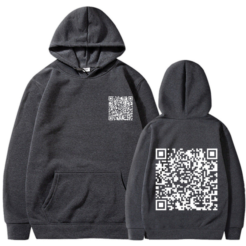 Sweat à capuche sportif pour femmes avec code QR Echoarchiv