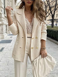 Veste Blazer Tricotée Femme à la Mode