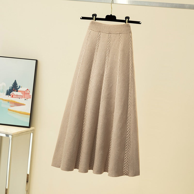 Jupe midi plissée pour femmes avec motif torsadé Echo Archiv