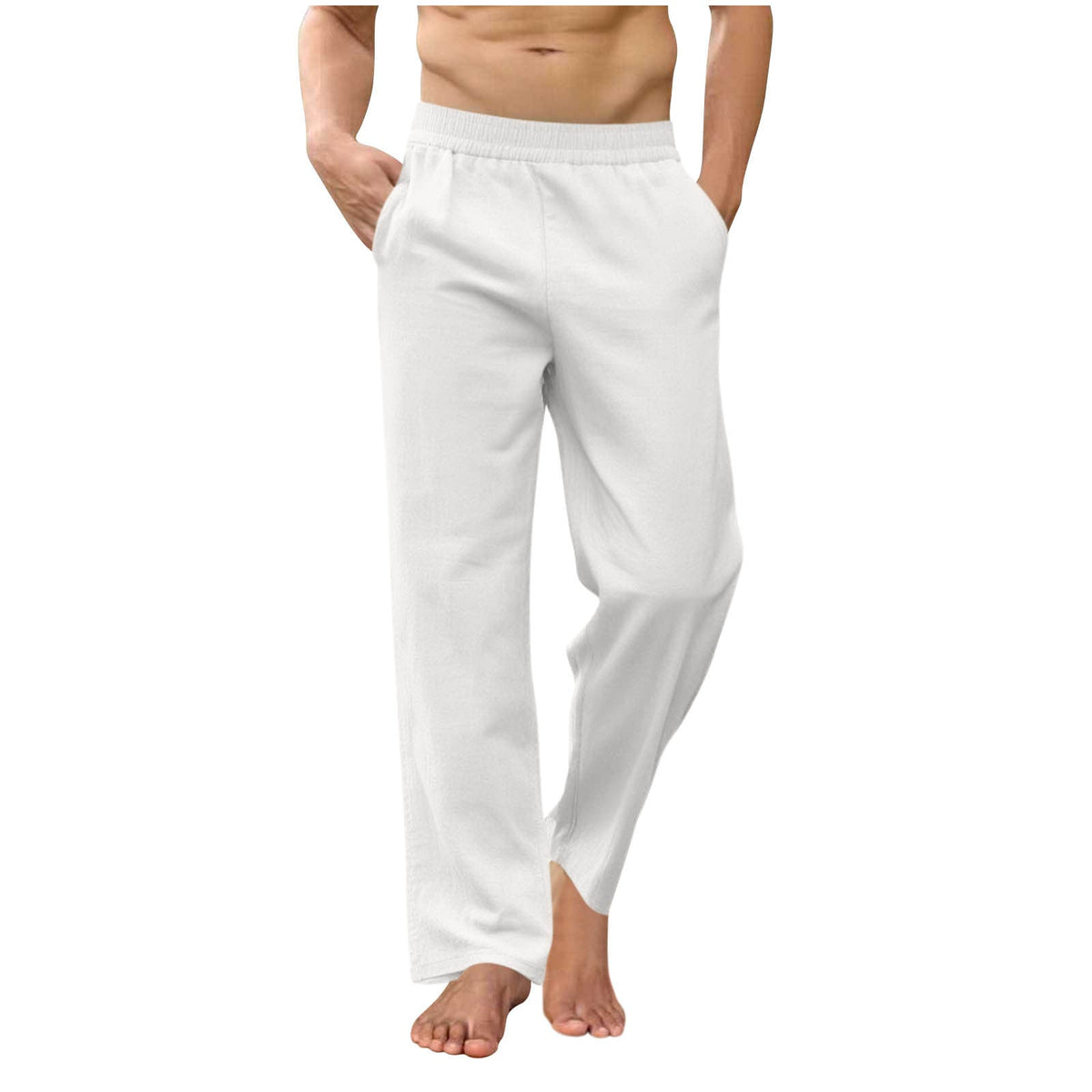 Pantalon de lounge décontracté pour hommes avec taille élastique, poches latérales et fentes aux chevilles Echo Archiv
