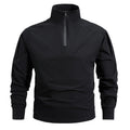 Pull softshell tactique pour hommes à demi-zip avec poches sur les manches et col haut Echo Archiv