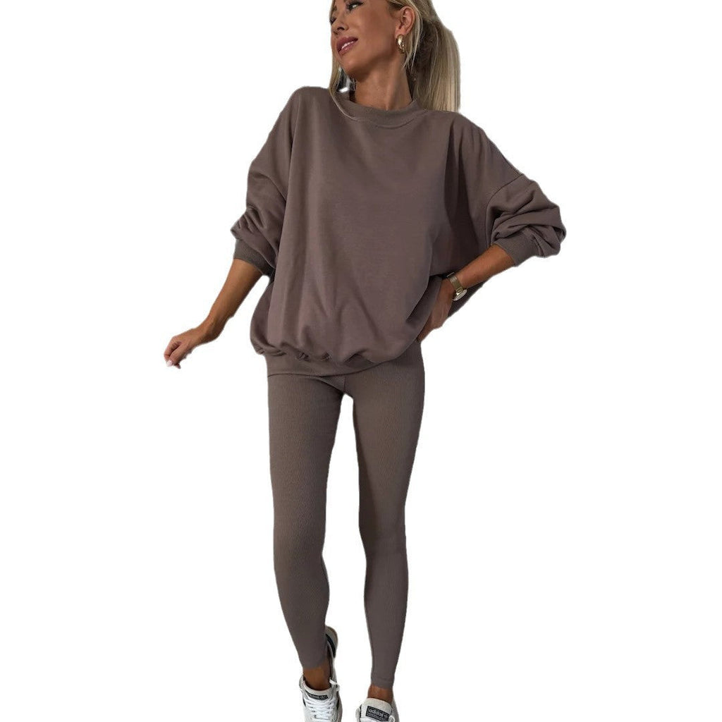 Ensemble de lounge pour femmes en deux pièces avec sweat-shirt oversize et leggings Ripple ajustés Echo Archive