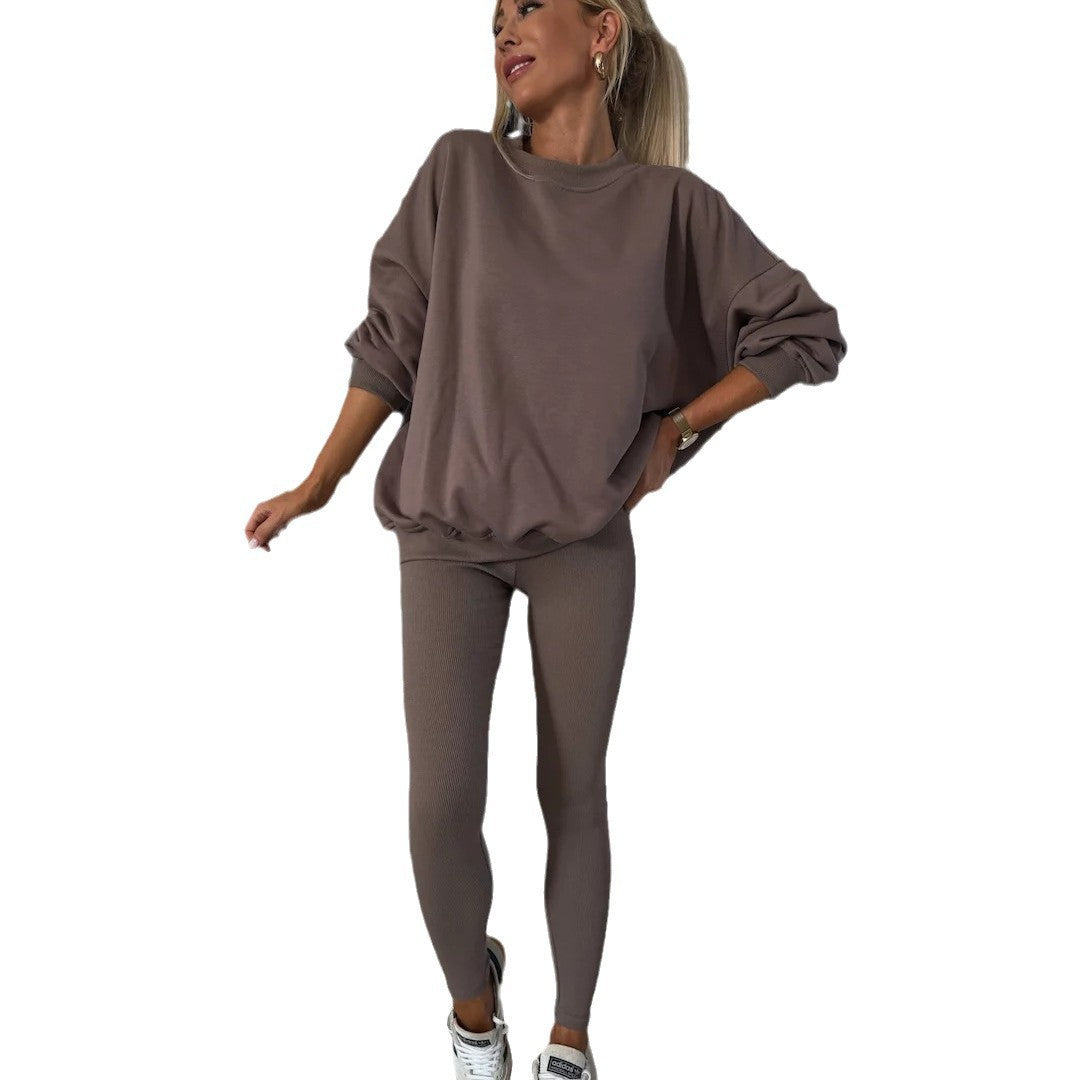 Ensemble de lounge pour femmes en deux pièces avec sweat-shirt oversize et leggings Ripple ajustés Echo Archive