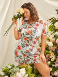 Robe d'été florale imprimée pour femmes Echo Archiv