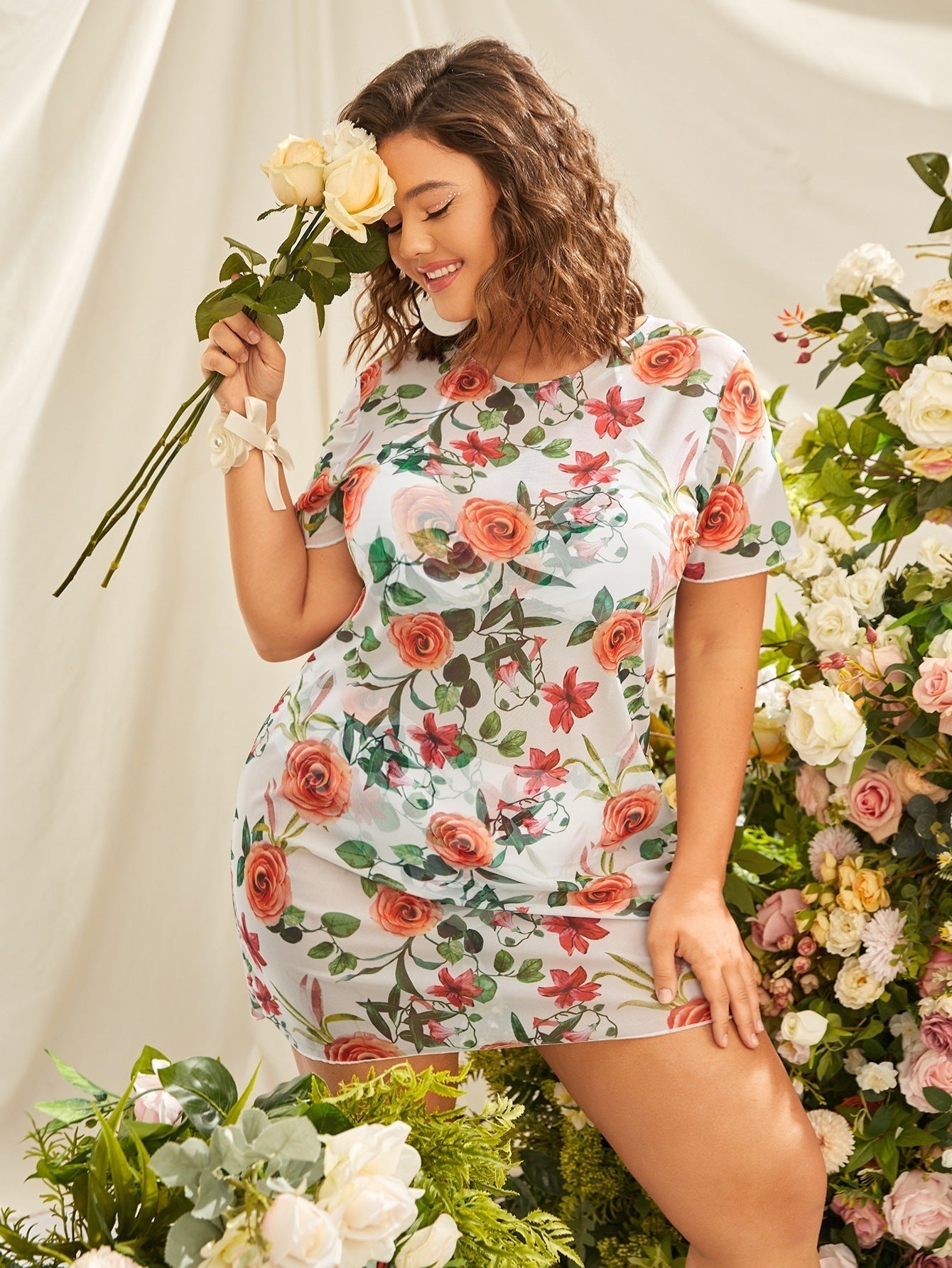 Robe d'été florale imprimée pour femmes Echo Archiv