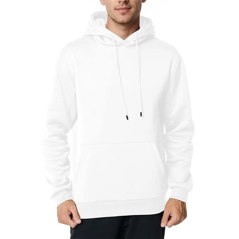 Homme nan sweat à capuche minimaliste avec doublure en polaire douce et poche kangourou Echo Archiv