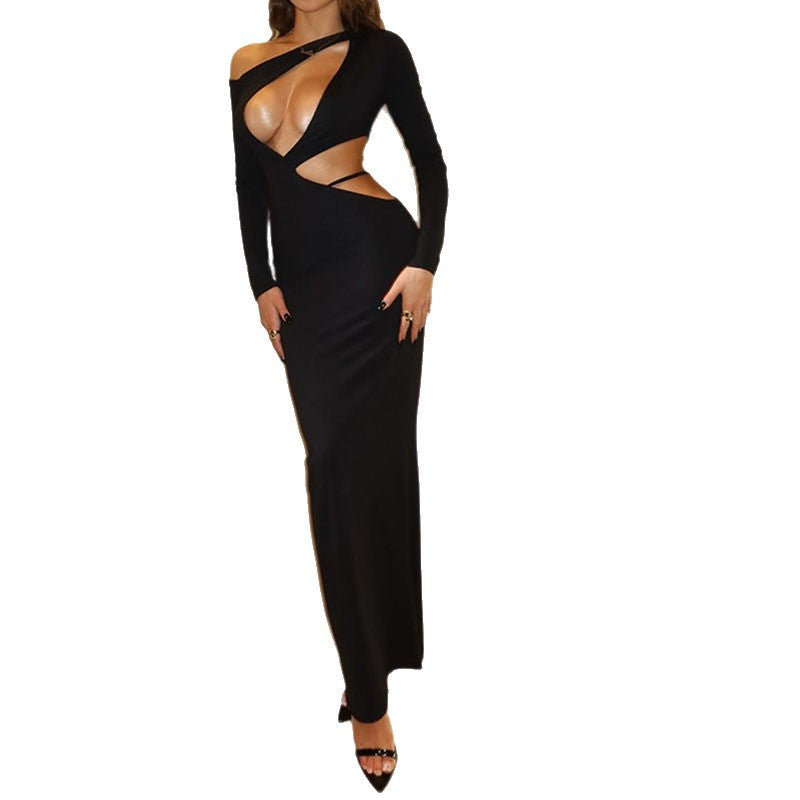 Robe Maxi Découpée Ajustée Femme R&B