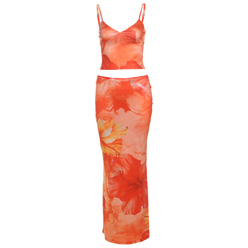 Robe d'été élégante pour femmes avec design floral et coupe ajustée Heidi-Mode