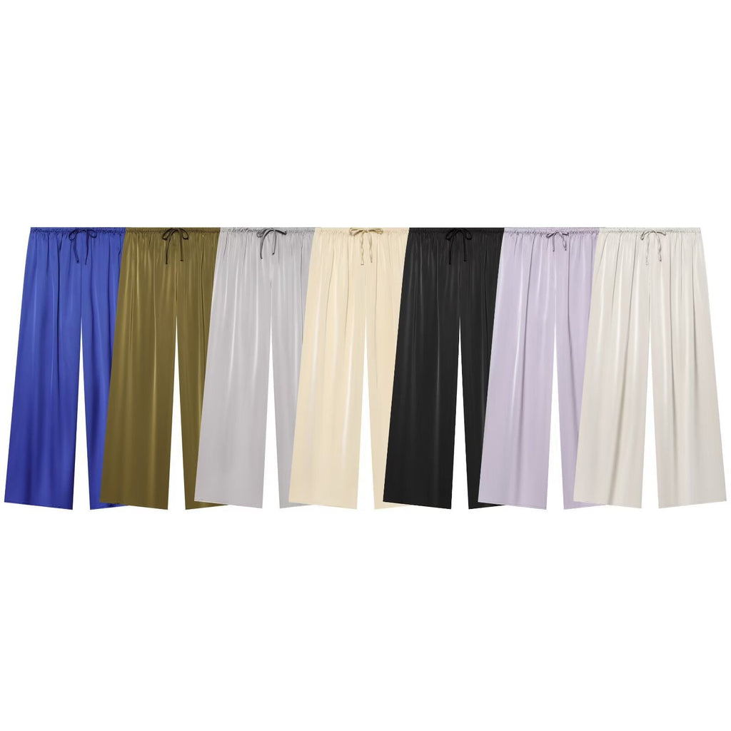 Pantalon Palazzo ample et léger pour femmes avec taille élastique et cordon Echo Archiv