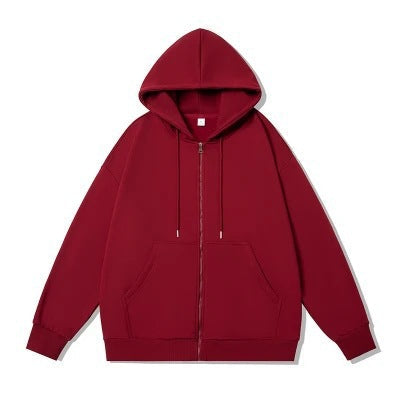 Sweat à capuche zippé pour hommes, légèrement cintré, avec coutures plates et poche kangourou Echo Archiv