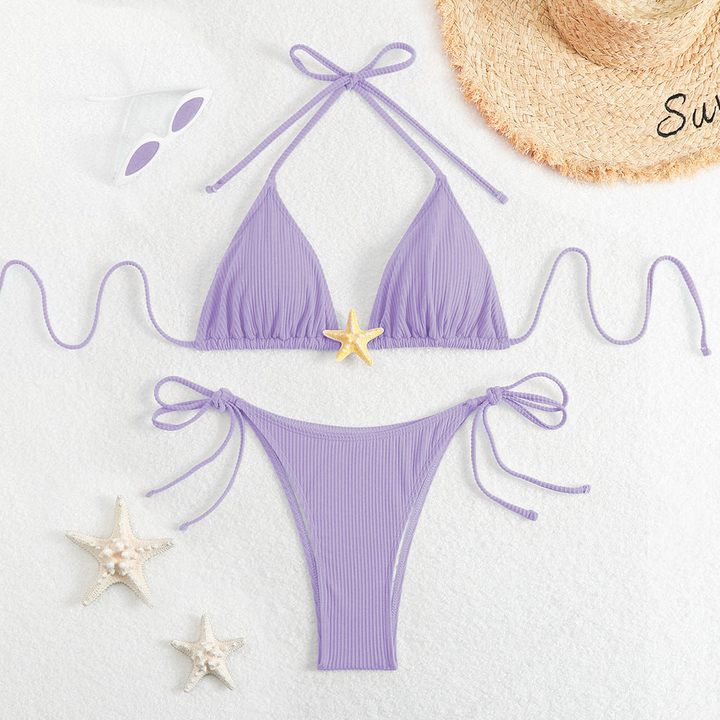 Bikini triangle pour femmes avec des volants raffinés et des accents ludiques Echo Archiv