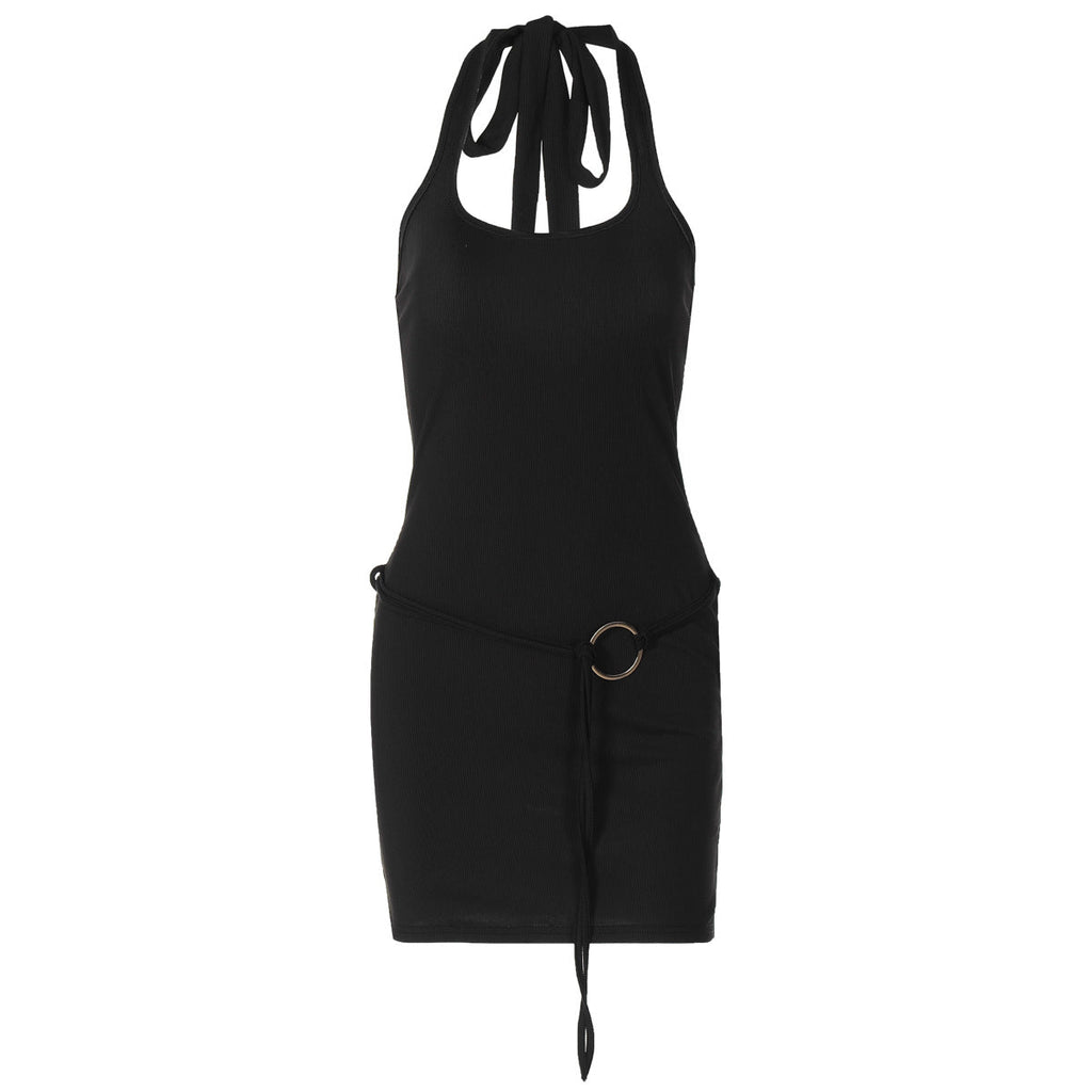 Robe mini femme avec taille ajustable et décolleté dos décontracté Heidi-Mode