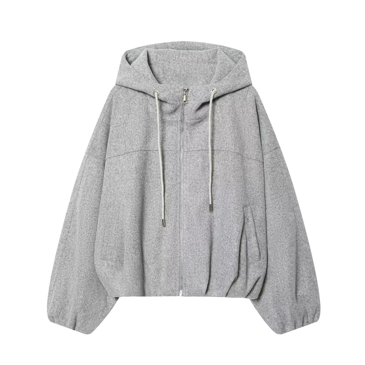 Veste en coton décontractée pour femmes avec capuche