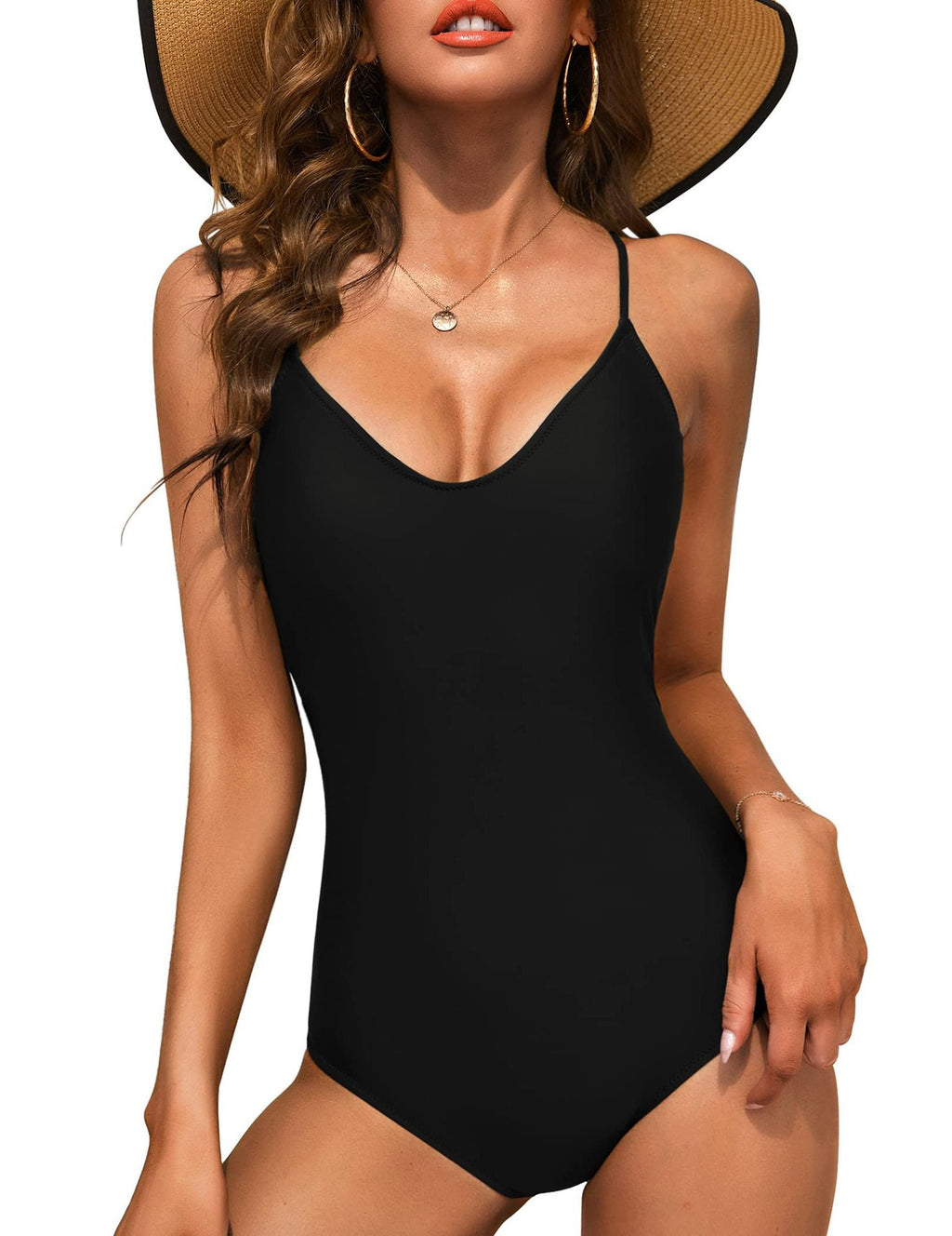 Maillot de bain une pièce pour femmes avec décolleté en V et bretelles classiques Echo Archiv