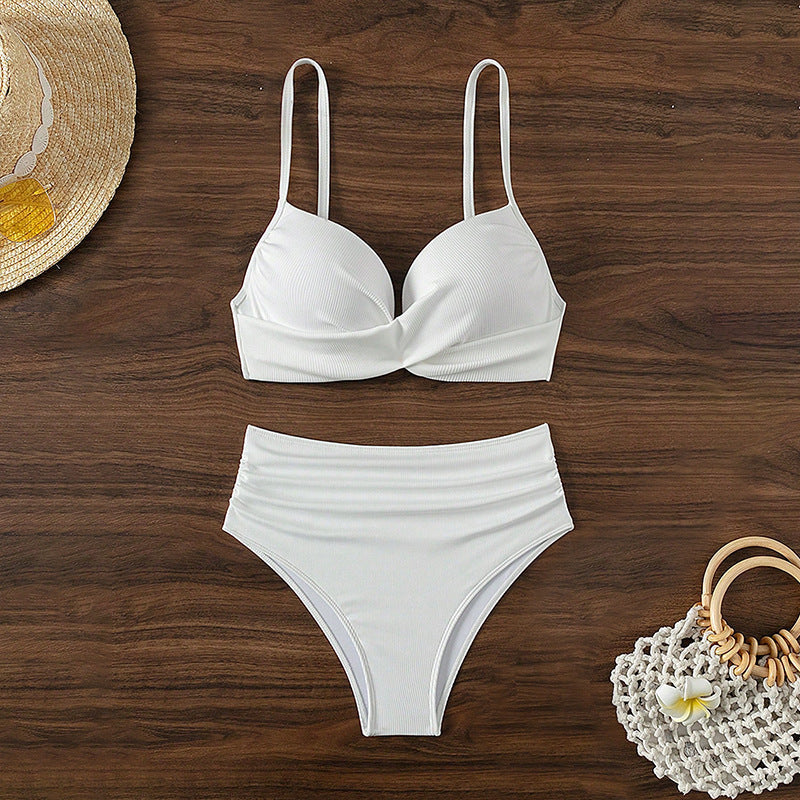 Ensemble de bikini taille haute pour femmes avec soutien-gorge élégant R&B