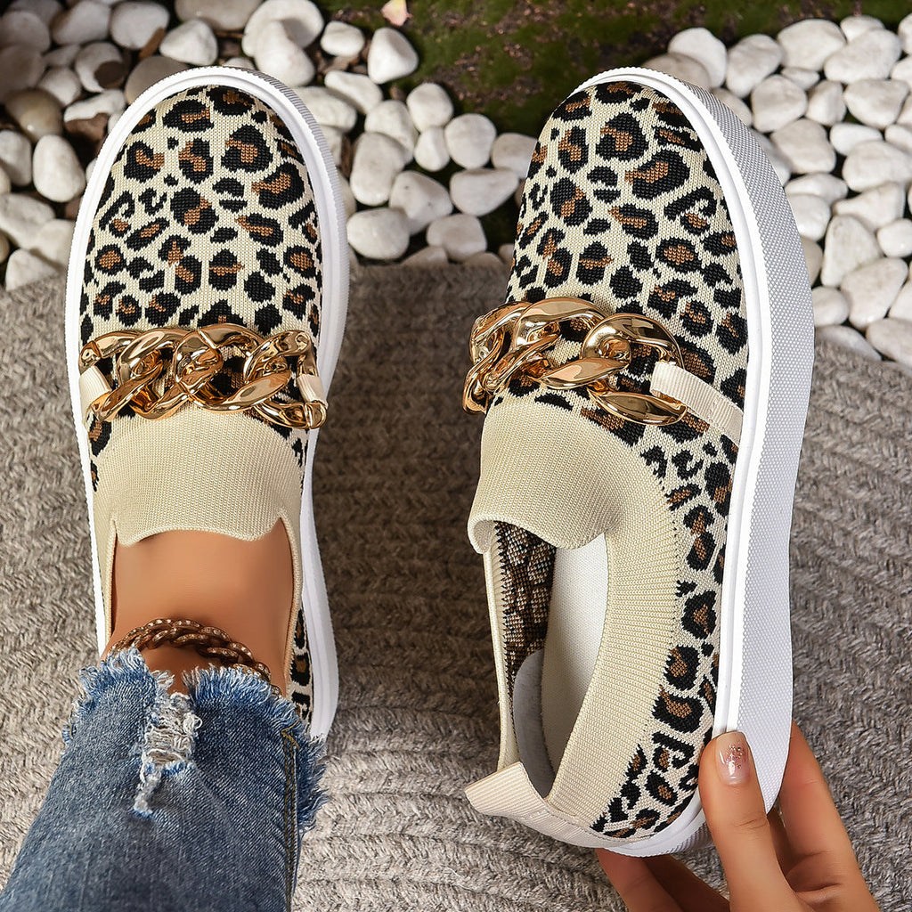 Baskets Slip-On Femme avec accents de chaînes mode Heidi
