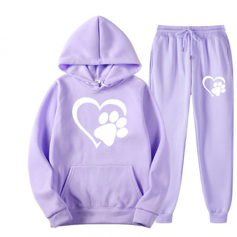 Ensemble de Sweat à Capuche et Pantalon de Jogging Douillet pour Femmes Echoarchiv