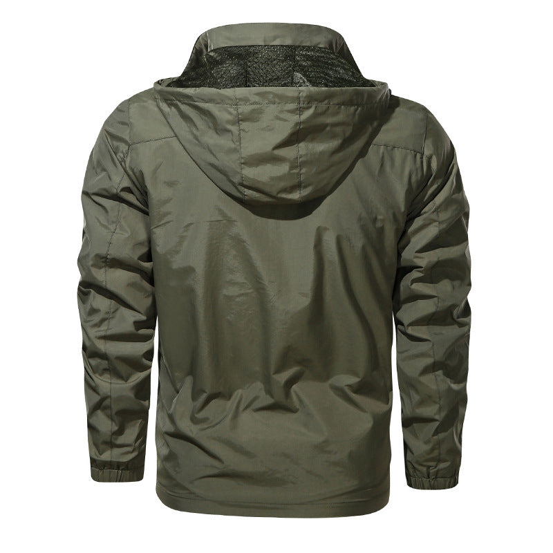 Veste d'extérieur légère pour hommes Windbreaker avec revêtement déperlant et doublure en mesh respirant Echo Archiv