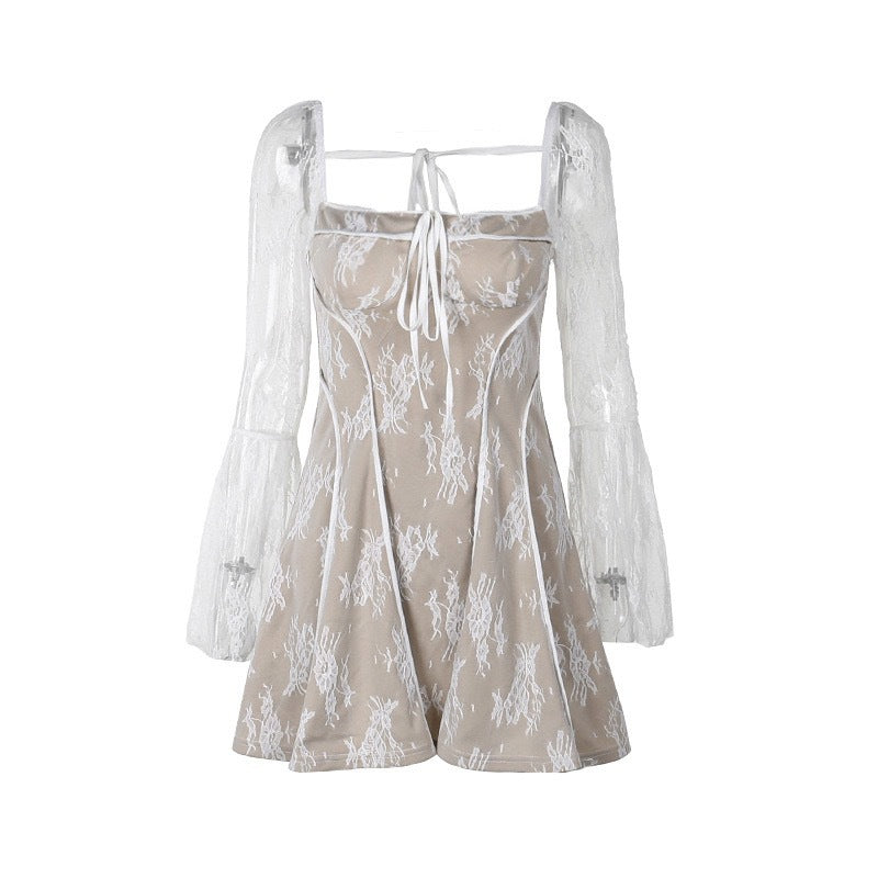 Robe en dentelle pour femmes avec élégante lacée R&B
