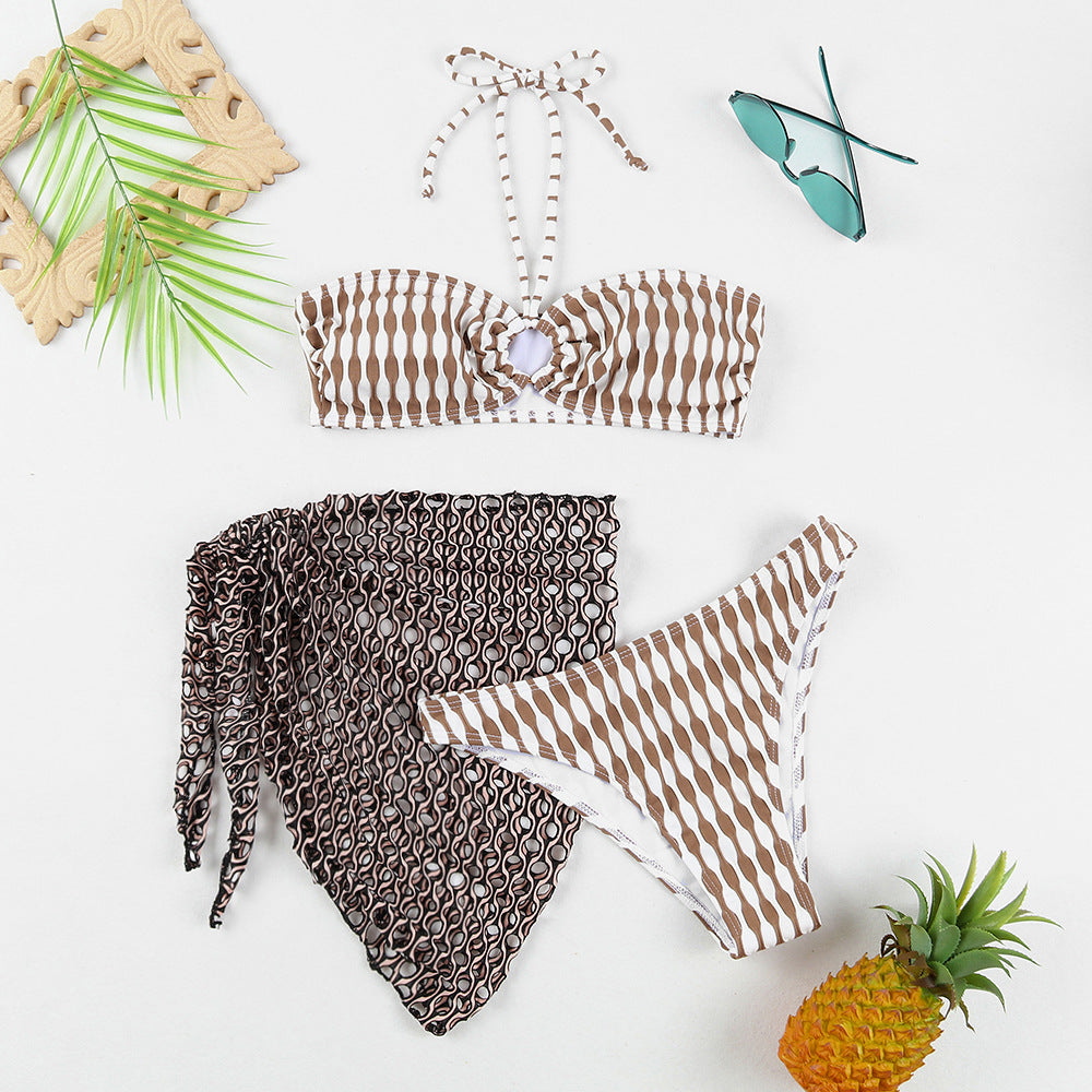 Ensemble de bikini pour femmes avec un élégant paréo Echo Archiv