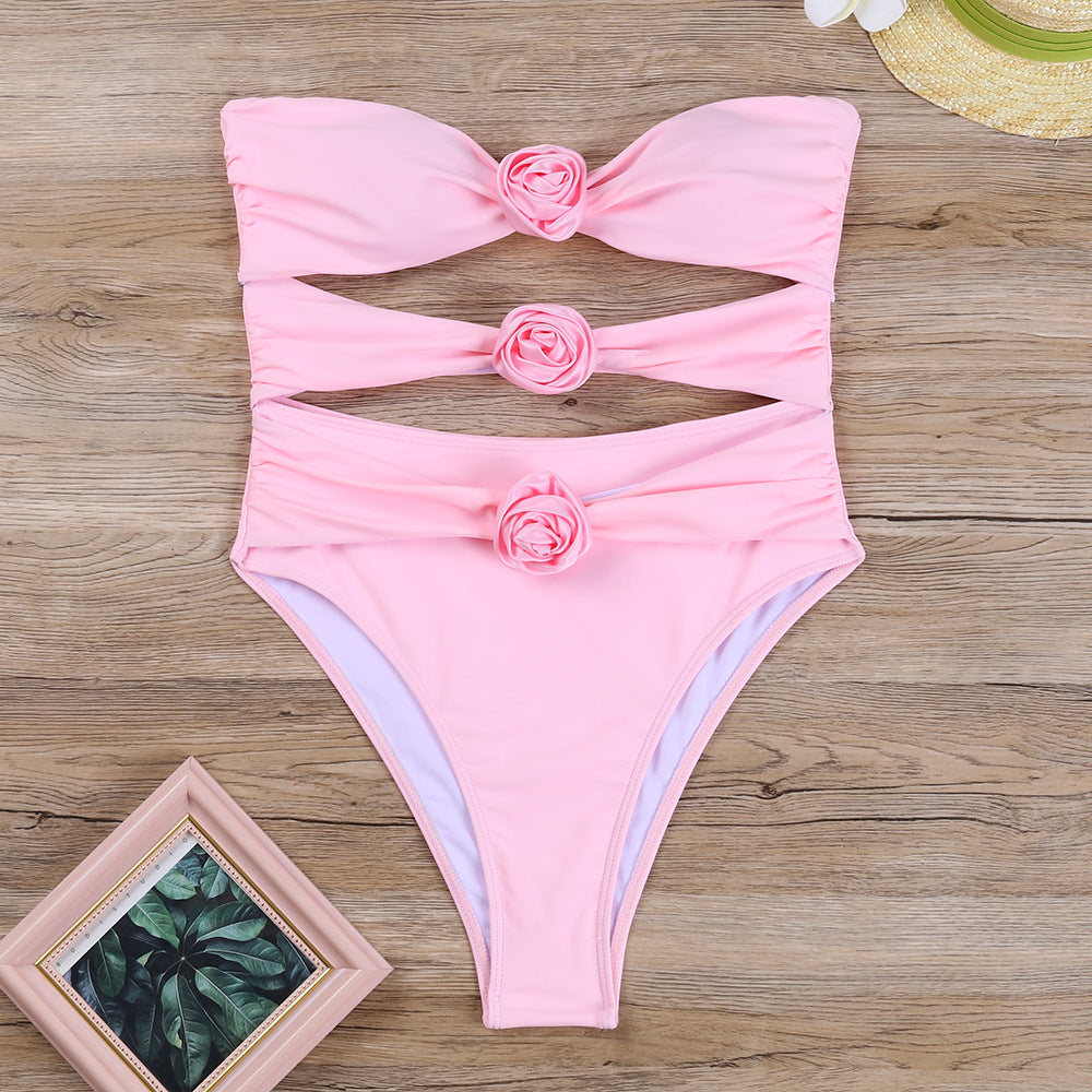 Monokini Élégant pour Femmes avec Design Floral et Détails Découpés Echo Archiv
